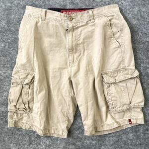 Vintage Y2K Ecko UNLTD Shorts Cargo Mens 34W Beige Surfer Skater Outdoors Hiking